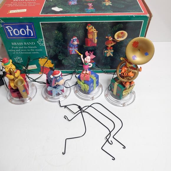 Vintage Pooh Brass Band in Flawed Condition  - See all Photos - Picture 4 of 11